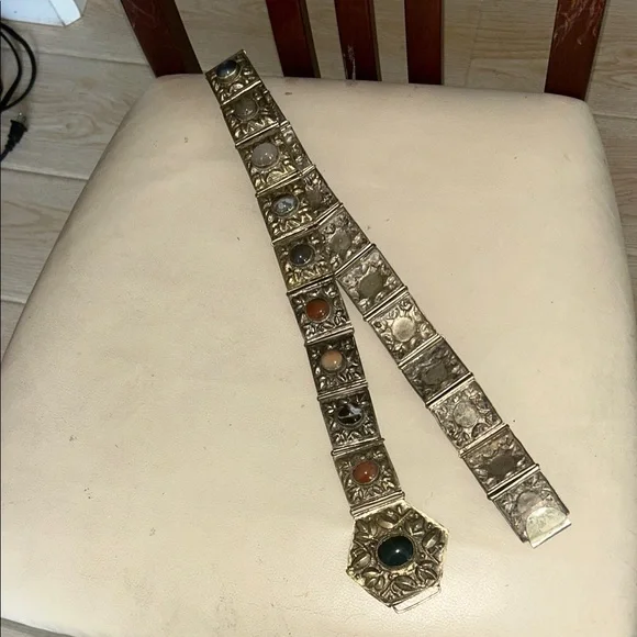 Vintage Afghan / Turkman metal Belt - www.rajagirimanappuram.com display picture 3